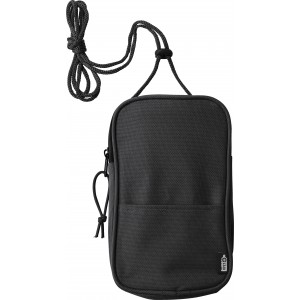 Polyester RPET (600D) cross shoulder bag Gracelyn, black (Shoulder bags)