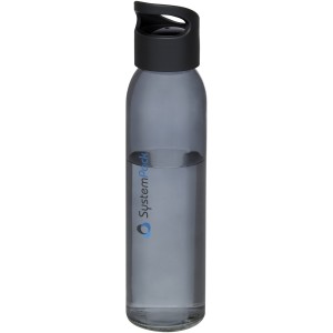 Sky 500 ml glass sport bottle, Solid black (Sport bottles)