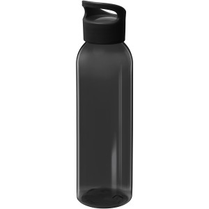 Sky 650 ml recycled plastic water bottle, Solid black (Sport bottles)