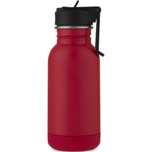 Lina 400 ml stainless steel sport bottle with straw and loop (Sport bottles)