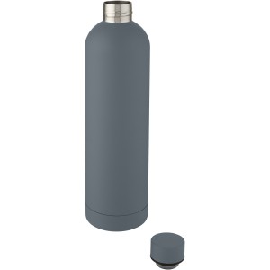 Spring 1 L copper vacuum insulated bottle, Dark grey (Water bottles)