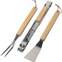 Stainless steel barbecue set Kaitlyn, brown