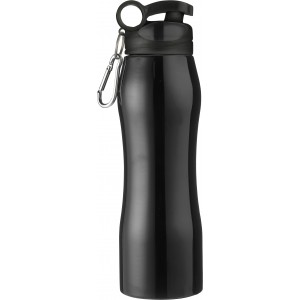 Stainless steel bottle Giovanni, black (Sport bottles)