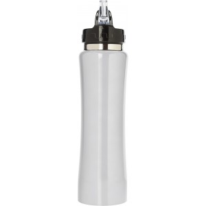 Stainless steel double walled flask Teresa, white (Sport bottles)