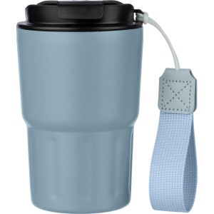 Stainless steel double walled mug Louisa, light blue (Glasses)