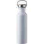 Stainless steel drinking bottle Poppy, white