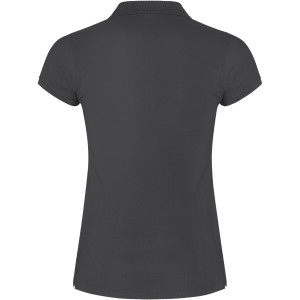 Star short sleeve women's polo, Dark Lead (Polo short, mixed fiber, synthetic)