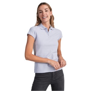 Star short sleeve women's polo, Dark Lead (Polo short, mixed fiber, synthetic)