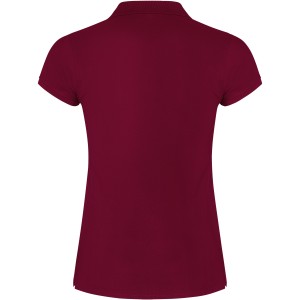 Star short sleeve women's polo, Garnet (Polo short, mixed fiber, synthetic)