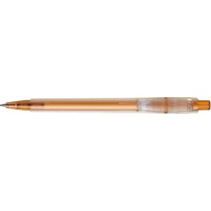 Stilolinea Oslo frosty plastic ballpen, orange (Plastic pen)