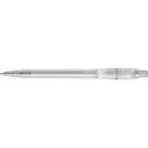 Stilolinea Oslo frosty plastic ballpen, white (Plastic pen)