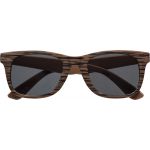 Sunglasses with wood effect, dark brown (7472-94)