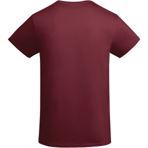 Breda short sleeve men's t-shirt, Garnet (T-shirt, 90-100% cotton)