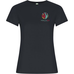 Golden short sleeve women's t-shirt, Ebony (T-shirt, 90-100% cotton)