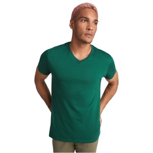 Samoyedo short sleeve men's v-neck t-shirt, Marl Grey (T-shirt, 90-100% cotton)