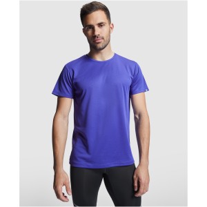 Imola short sleeve men's sports t-shirt, Fluor Coral (T-shirt, mixed fiber, synthetic)
