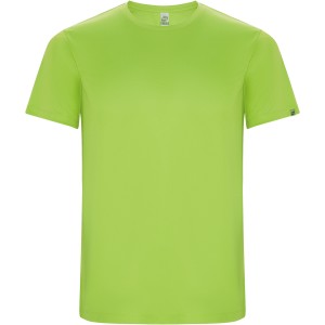 Imola short sleeve men's sports t-shirt, Lime / Green Lime (T-shirt, mixed fiber, synthetic)