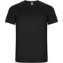 Imola short sleeve men's sports t-shirt, Solid black