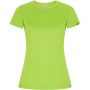 Imola short sleeve women's sports t-shirt, Fluor Green