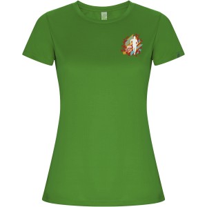 Imola short sleeve women's sports t-shirt, Green Fern (T-shirt, mixed fiber, synthetic)
