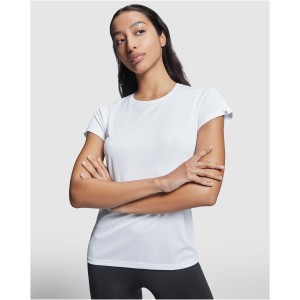 Imola short sleeve women's sports t-shirt, Green Fern (T-shirt, mixed fiber, synthetic)