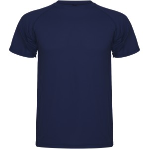 Montecarlo short sleeve kids sports t-shirt, Navy Blue (T-shirt, mixed fiber, synthetic)