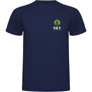 Montecarlo short sleeve men's sports t-shirt, Navy Blue (T-shirt, mixed fiber, synthetic)
