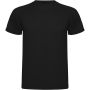 Montecarlo short sleeve men's sports t-shirt, Solid black