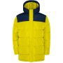 Tallin unisex insulated jacket, Yellow, Navy Blue