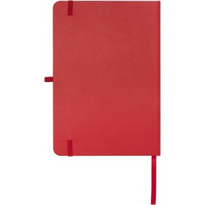 Teak A5 recycled hard cover notebook with lined pages, Red (Notebooks)