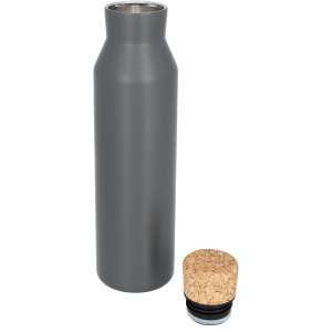 Norse copper vacuum insulated bottle with cork, Grey (Thermos)