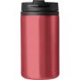 Stainless steel double walled cup Gisela, red