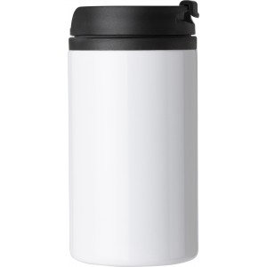 Stainless steel double walled cup Gisela, white (Thermos)