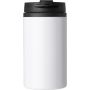 Stainless steel double walled cup Gisela, white