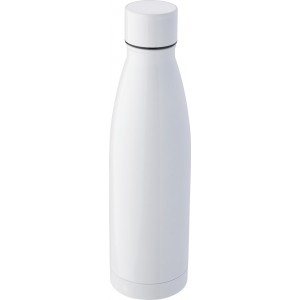 Stainless steel double walled drinking bottle Marcelino, whi (Thermos)