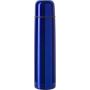 Stainless steel double walled flask Quentin, cobalt blue
