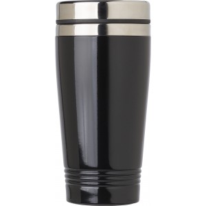 Stainless steel drinking mug (450 ml) Velma, black (Thermos)