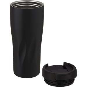 Waves 450 ml copper vacuum insulated tumbler, Solid black (Thermos)