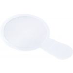 Thin plastic magnifying glass, white (7707-02)