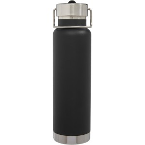 Thor 750 ml copper vacuum insulated sport bottle, Solid black (Thermos)