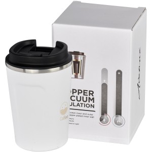 Thor copper vacuum tumbler, 360 ml, White (Glasses)