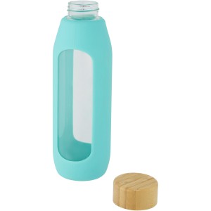 Tidan 600 ml borosilicate glass bottle with silicone grip, T (Water bottles)