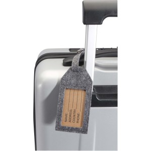 Tie luggage tag, Grey (Travel items)