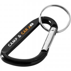 Timor carabiner keychain, solid black (Keychains)