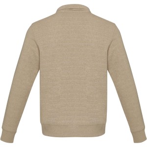 Tin unisex Aware(tm) recycled quarter zip sweater, Oatmeal (Pullovers)