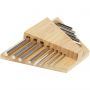 Allen bamboo hex key tool set, Natural