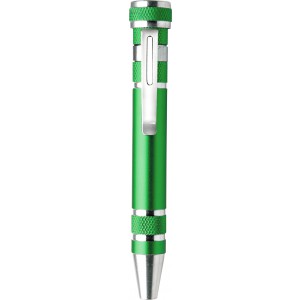 Aluminium pocket screwdriver Alyssa, light green (Tools)