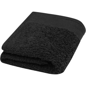 Chloe 550 g/m2 cotton bath towel 30x50 cm, Solid black (Towels)