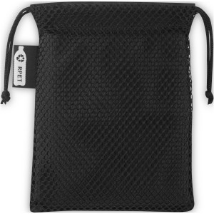 Raquel cooling towel made from recycled PET, Solid black (Towels)