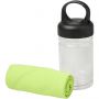 Remy cooling towel in PET container, Lime